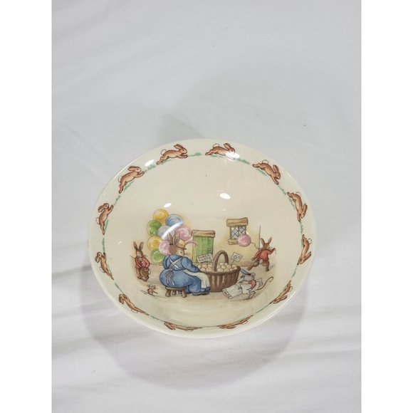 Royal Doulton Bunnykins Bone China Ltd Bowl with Peter Rabbit Cup Birthday Set - Picture 10 of 12